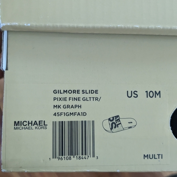Michael Michael Kors Gilmore Pixie Fine Glitter Slides Size 10 New in Box ❤️ - Picture 5 of 6